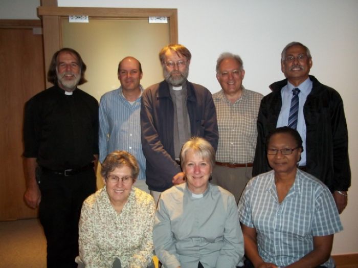 Revd. Julia Murphy, Trustees of inSpire Stratford Ltd, the Secretary and Treasurer of the organisation, and some of the volunteers